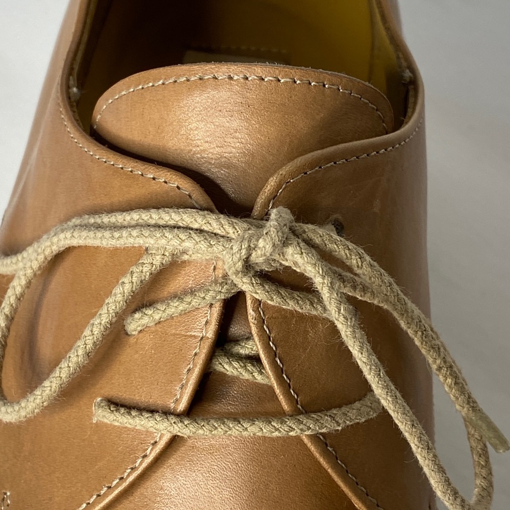 Mezlan Balboa Lace-Up Tan Leather Shoe Sz 8.5 - Picture 6 of 13